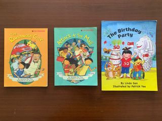 Set of 3 Local Children’s Books (The Runaway Car, Attack at the Mall, The Birthday Party)