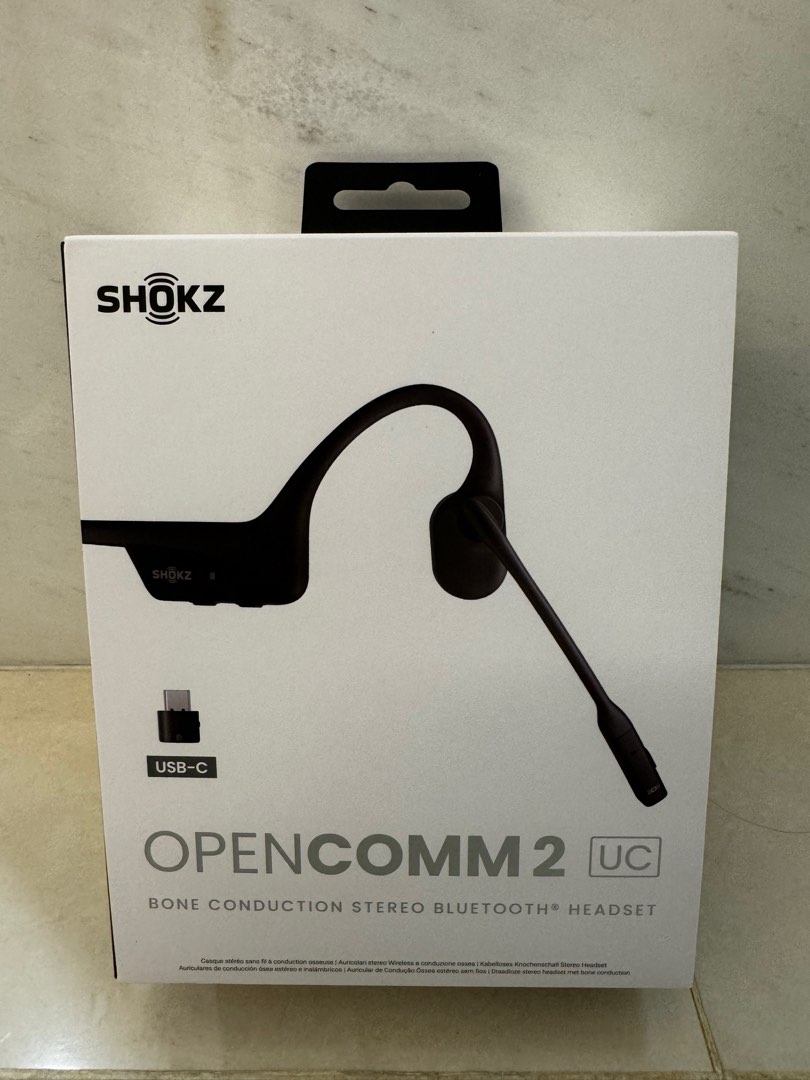 Shokz Opencomm 2 uc 骨傳導藍牙耳機, 耳機及錄音音訊設備, 耳機在旋轉拍賣