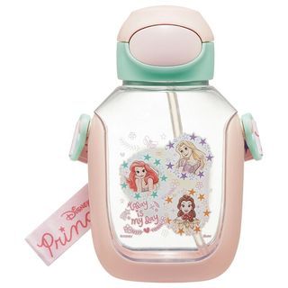 Skater 廸士尼公主透明彈蓋吸管水壺 水樽附背帶 530ml PDSH6DX