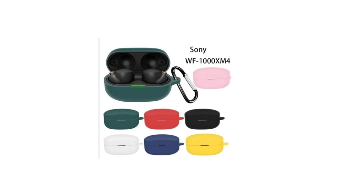 Soft Silicone Protective Cover Case Compatible with Sony WF1000XM4 (Black,  White, Blue, Green), Audio, Portable Audio Accessories on Carousell