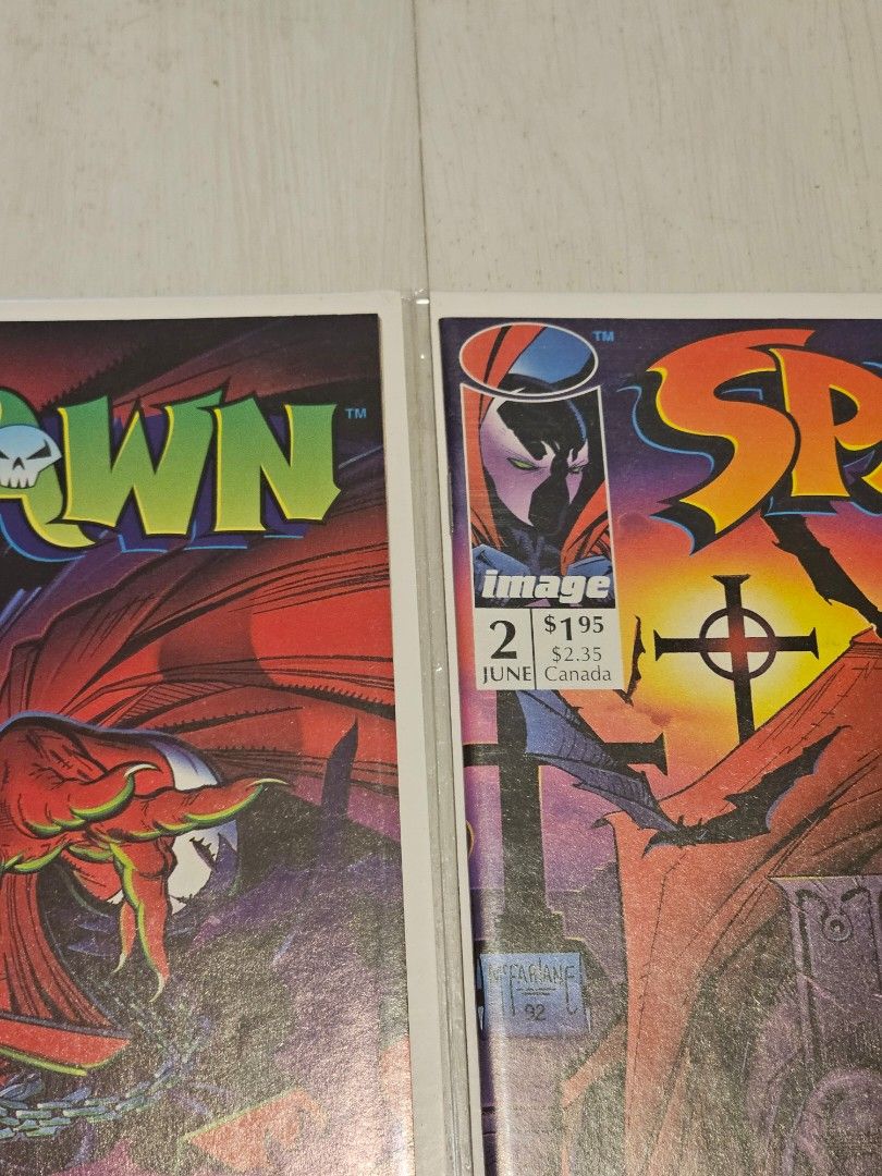 Spawn #1 #2 Issue 1 and 2 Comic Todd McFarlane First Appearance ...