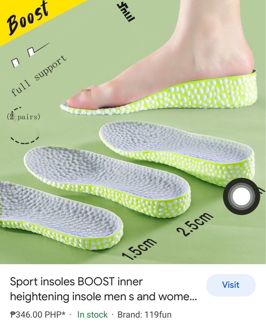 Inner heightening hotsell insole