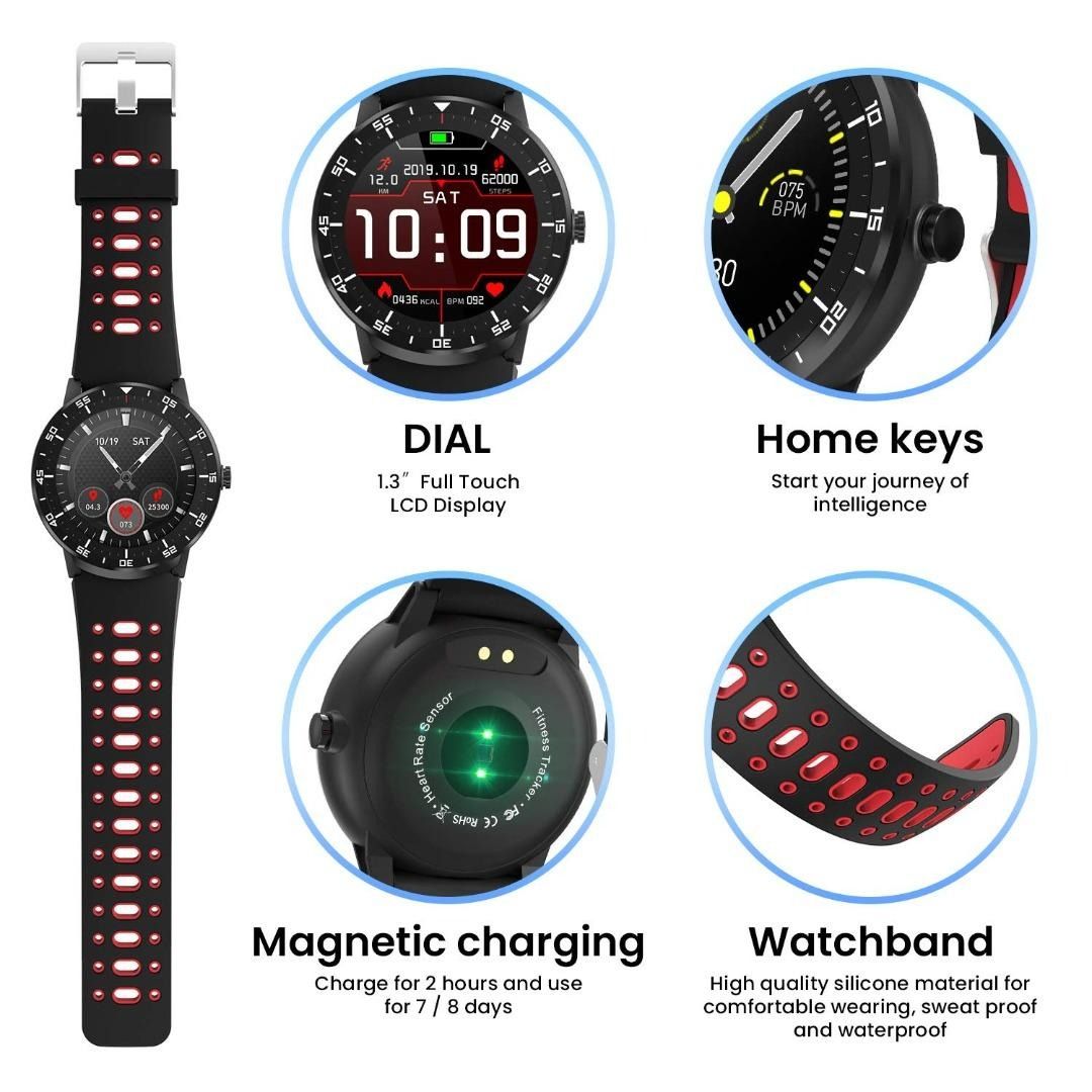Hopo Fit Smartwatch Fitness Tracker HF06 Full Circle Touch Screen