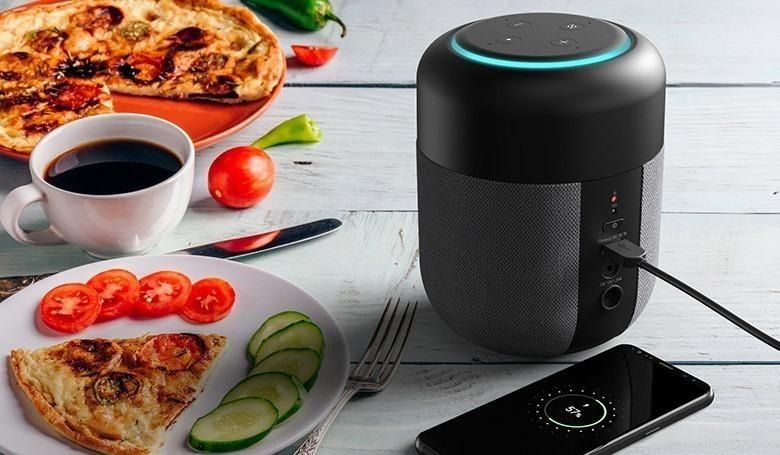 Portable docking speaker for echo dot 3rd generation outlet