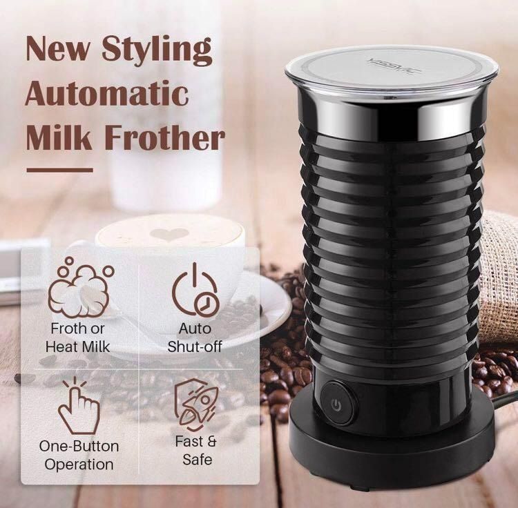 YISSVIC Milk Frother Electric Milk Steamer Automatic Hot or Cold