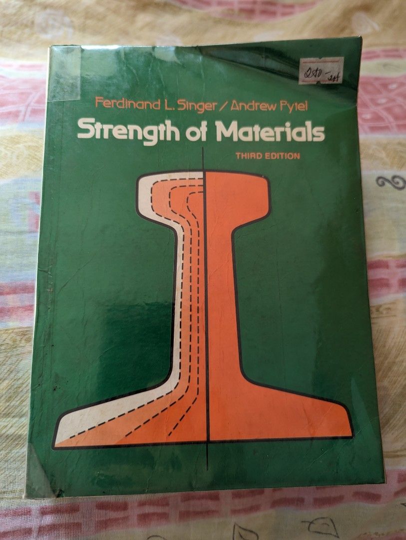 STRENGTH OF MATERIALS SINGER/PYTEL, Hobbies & Toys, Books & Magazines