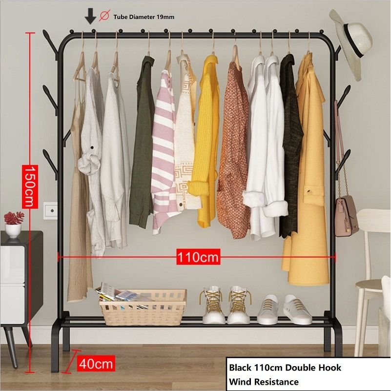 Steel cloth stand for bedroom outlet