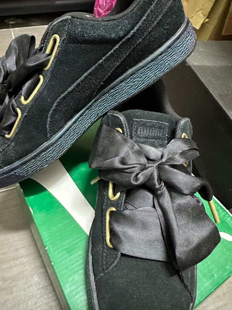 Suede heart satin wn's outlet