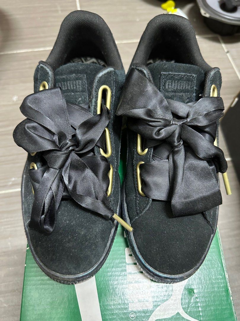 Suede heart satin on sale