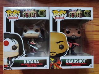 Suicide Squad Katana and Deadshot Funko Pop