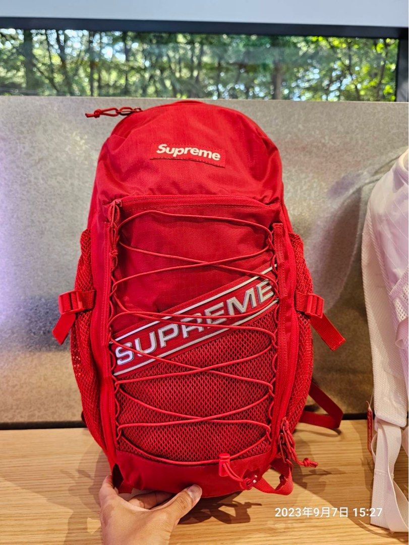 Supreme backpack best sale ss17 red