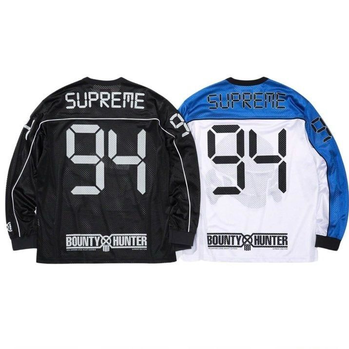 Supreme Bounty Hunter Mesh Moto Jersery, Men's Fashion, Tops