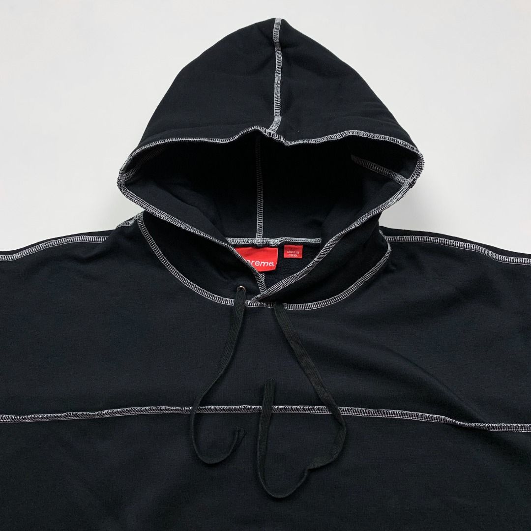 supreme coverstitch hooded sweatshirt