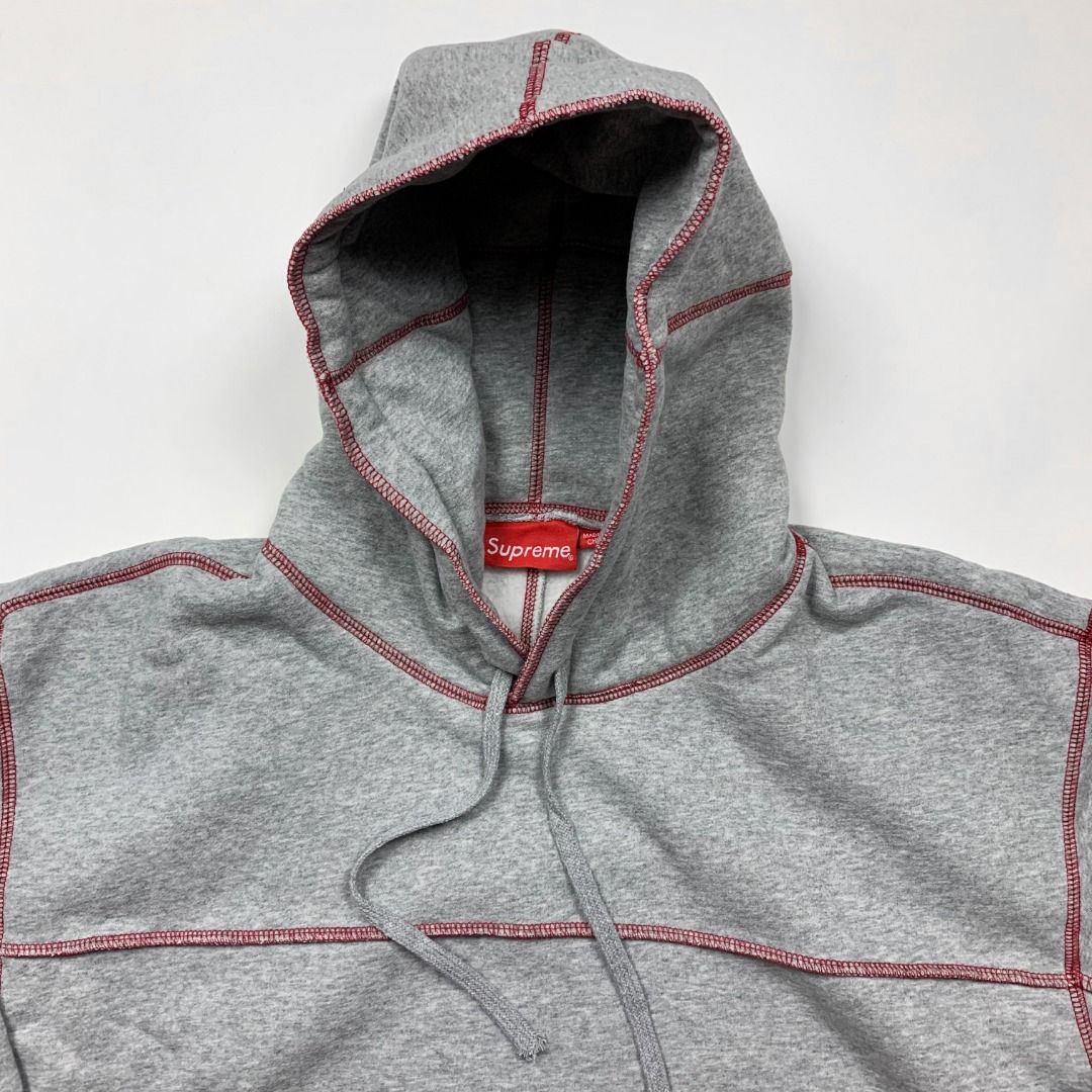 supreme coverstitch hooded sweatshirt