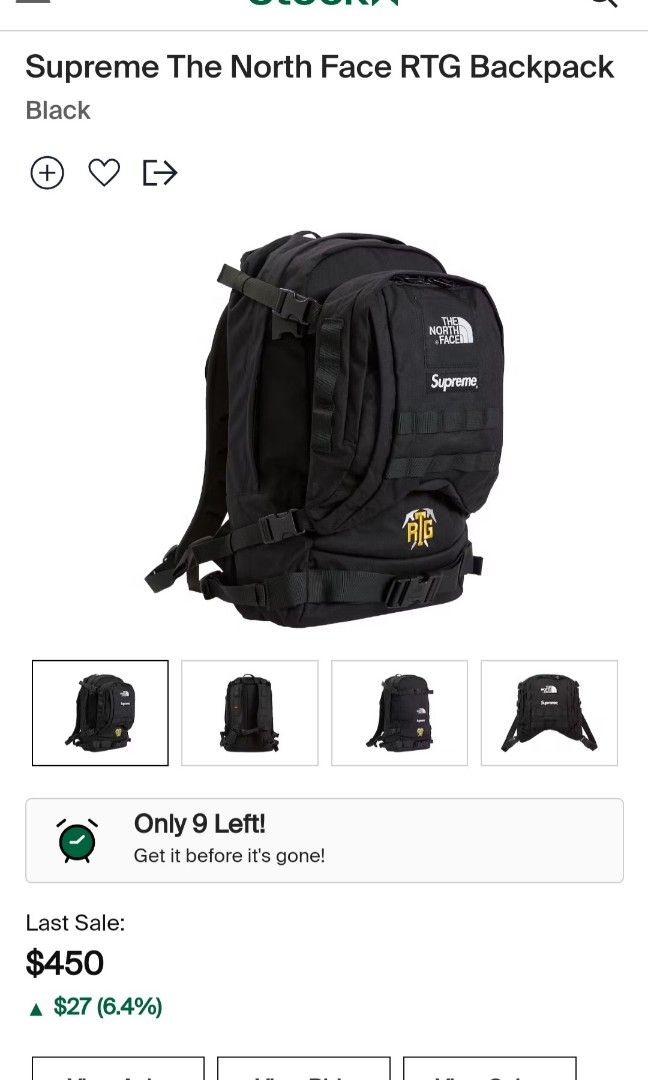 Supreme tnf hotsell rtg backpack