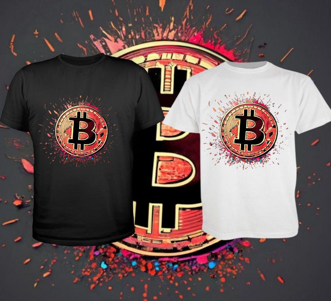 T Shirt design Bitcoin Men s Fashion Tops Sets Tshirts