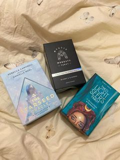 Take all oracle and tarot decks (light seer’s, mystic mondays, starseed)