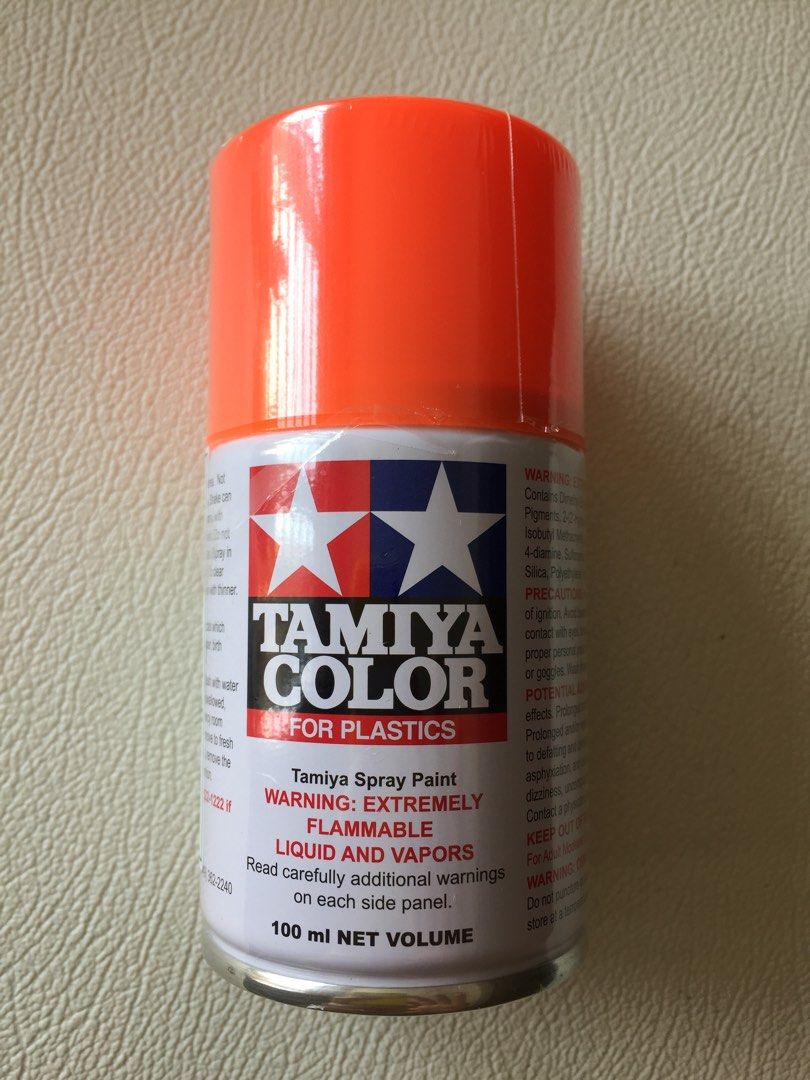 Tamiya spray paint TS31 bright orange lightly used, Hobbies & Toys