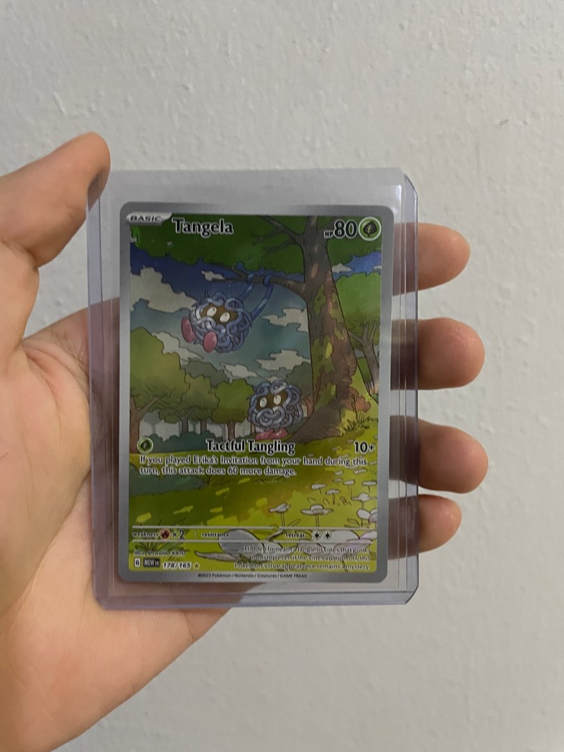 Carta Pokémon - Tangela 178/165 - 151 - Copag Escala Miniaturas by