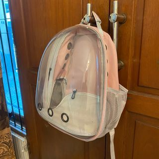 Tas Hewan Astronot Pink