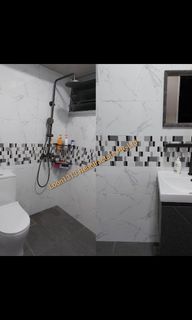 Toilet Overlay Tiles Works+Door Works+Plumbing Works  Completions