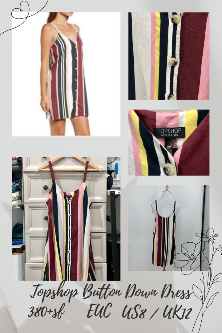 Topshop button front best sale dress