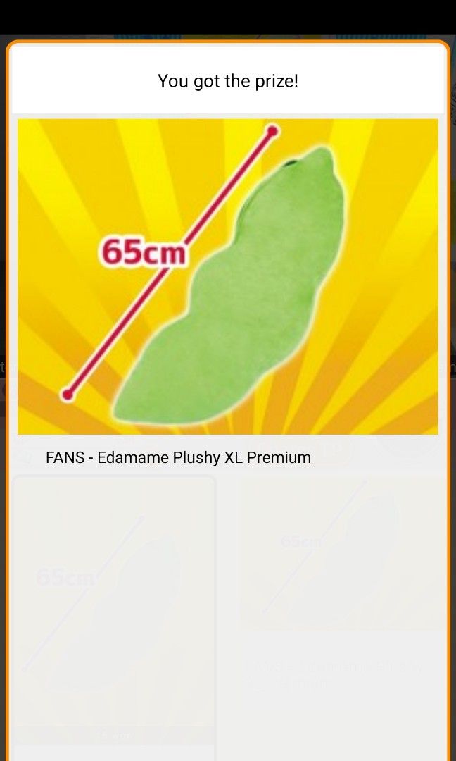 Toreba Edamame plush bean, Hobbies & Toys, Toys & Games on Carousell