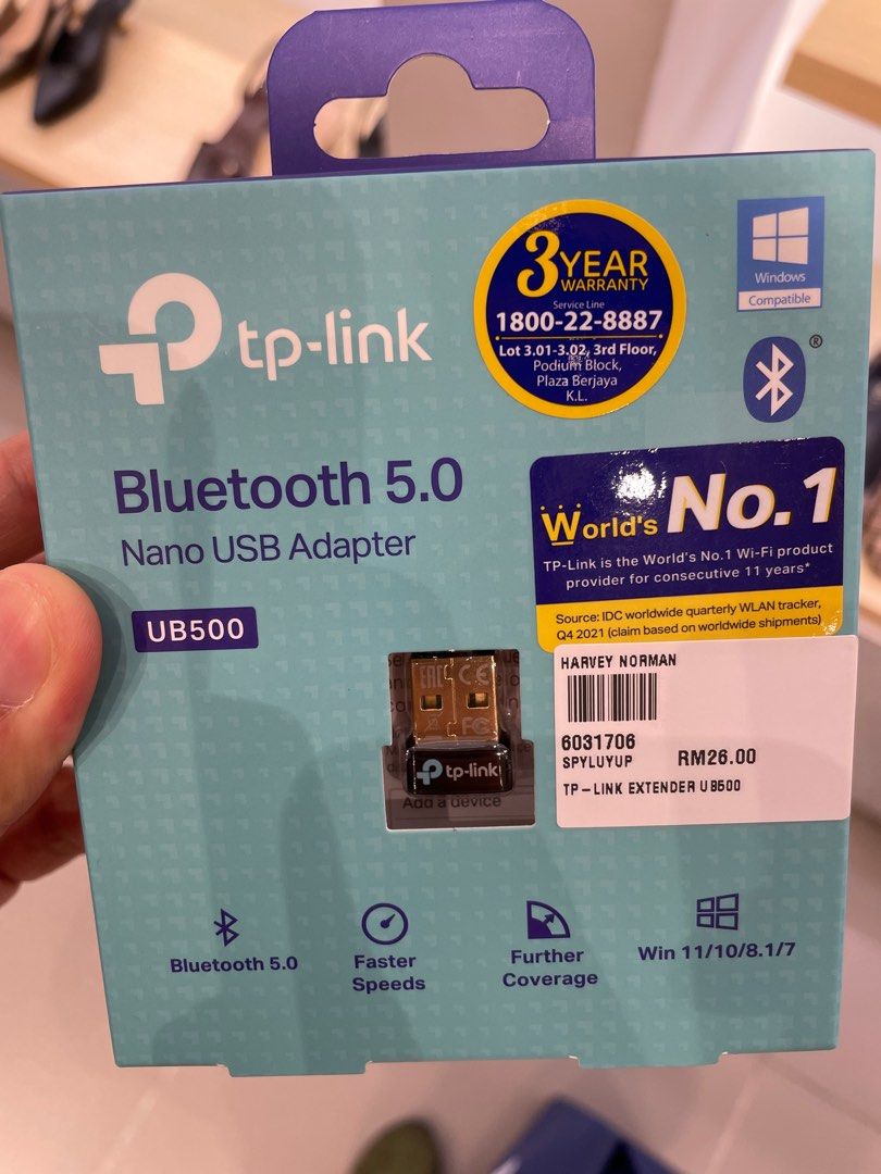 TP-Link UB500 Nano USB Adaptor (Bluetooth 5.0), Computers & Tech