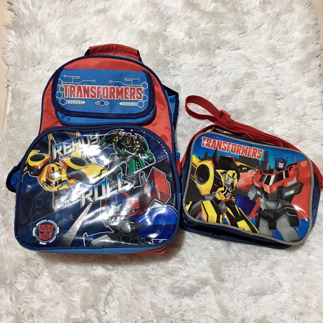 Transformers backpack with lunch bag online