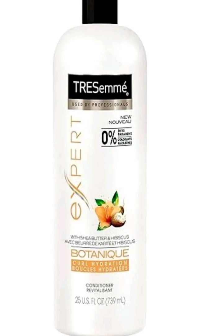 Tresemme curl hydration botanique boucles hydrates conditioner 739ml (Category: Hair) located in Valenzuela. Submitted by prettyjhoza_23 (Listing ID 1257200175, Image 1). Description: Brand: TRESEMME SH-CD Material Feature: Natural Hair Type: Curly Product Benefits: Hydrating Age Range (Description): Adult About this item Specifically formulated for curly hair, our botanical blend of shea butter and hibiscus come together in a professional qualit