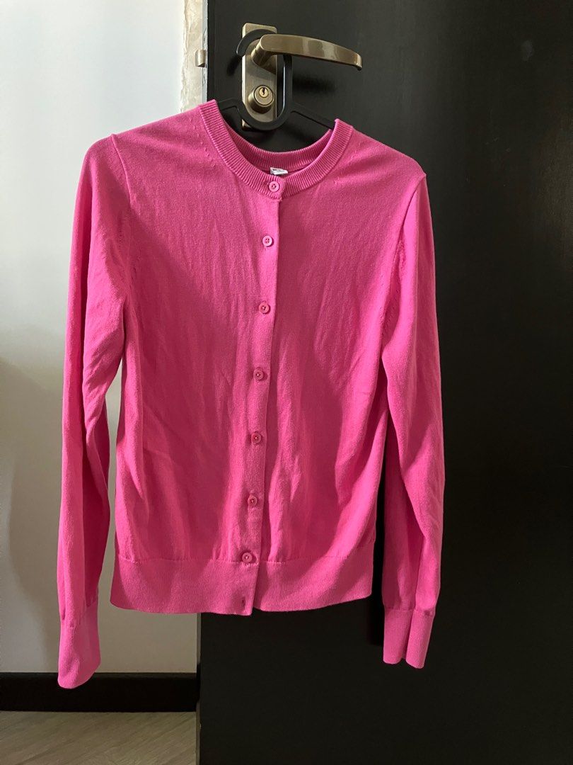 Fuchsia pink new arrivals cardigan