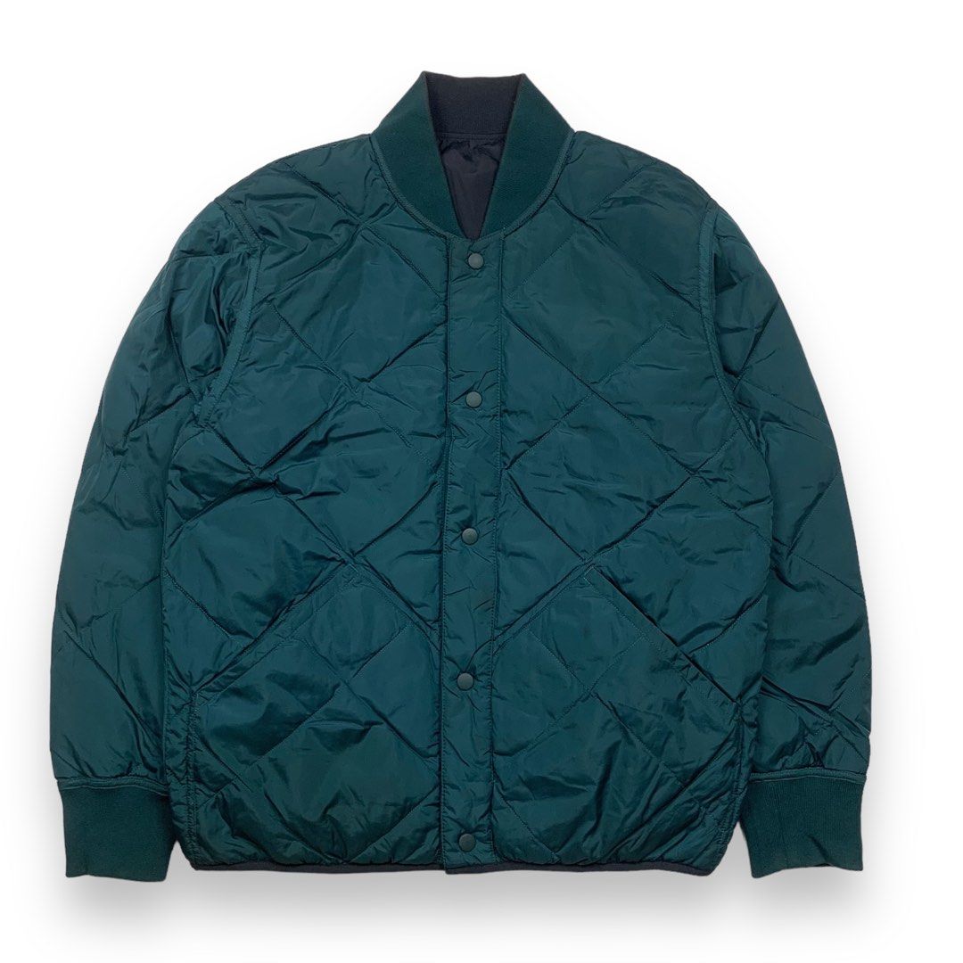 Uniqlo u reversible bomber puffer jacket Fesyen Pria Pakaian