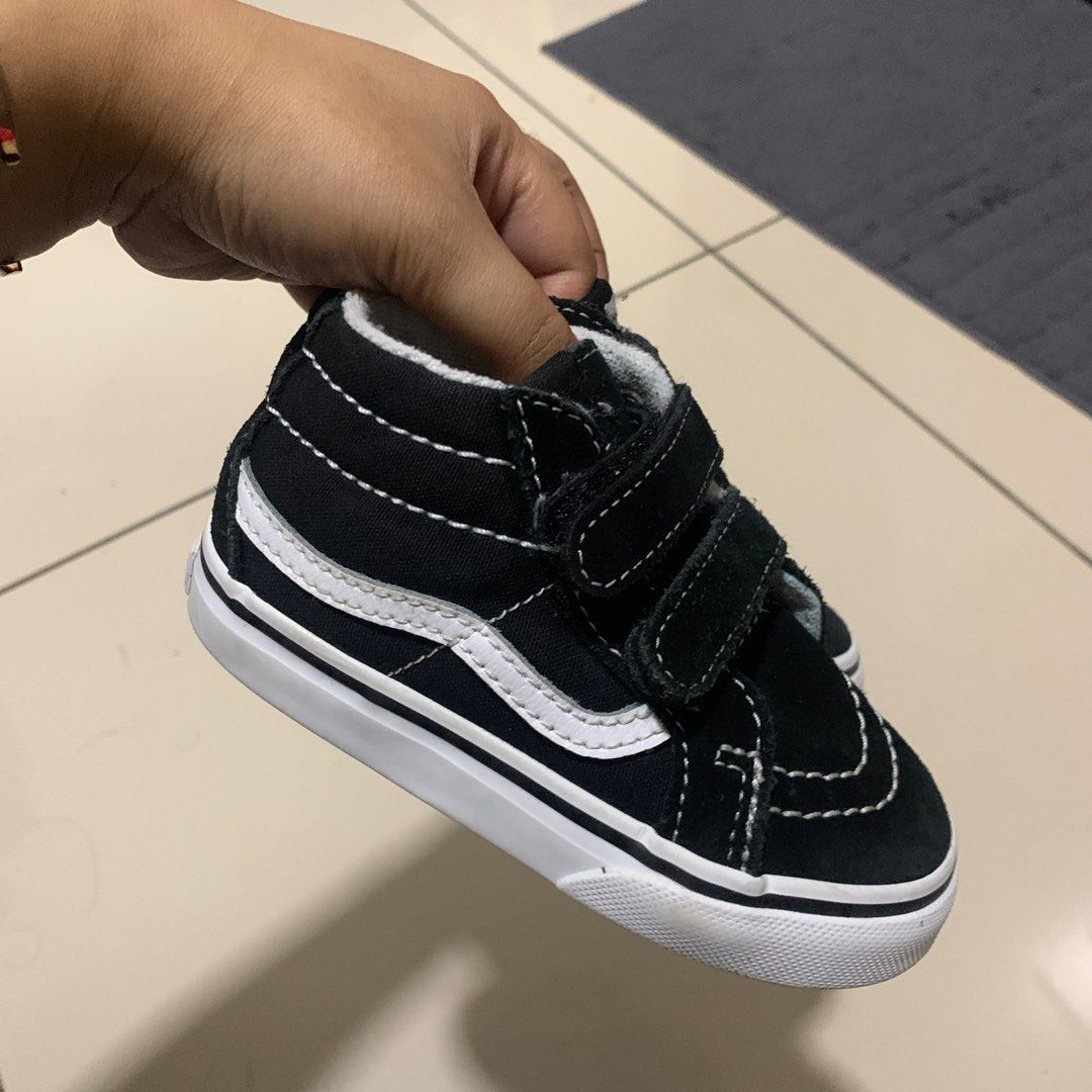 Vans kids mid high Babies Kids Babies Kids Fashion on Carousell