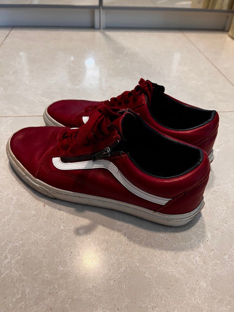 Red velvet old top skool vans