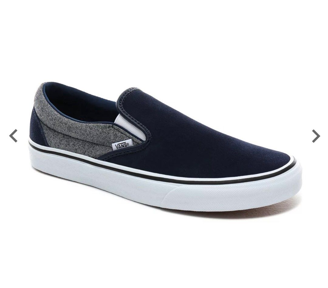 Vans womens slip ons leather deals