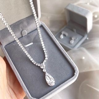 VERONICA BRIDAL SET - anting kalung premium GRADE 4A+ carterlux