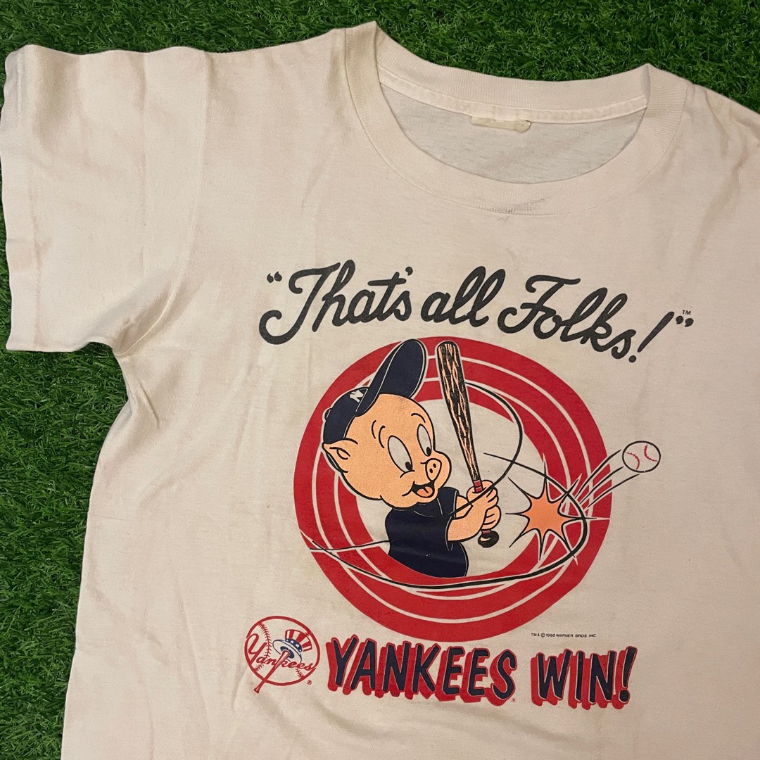 Vintage MLB (Nutmeg) - New York Yankees x Looney Tunes T-Shirt 1995 X-Large