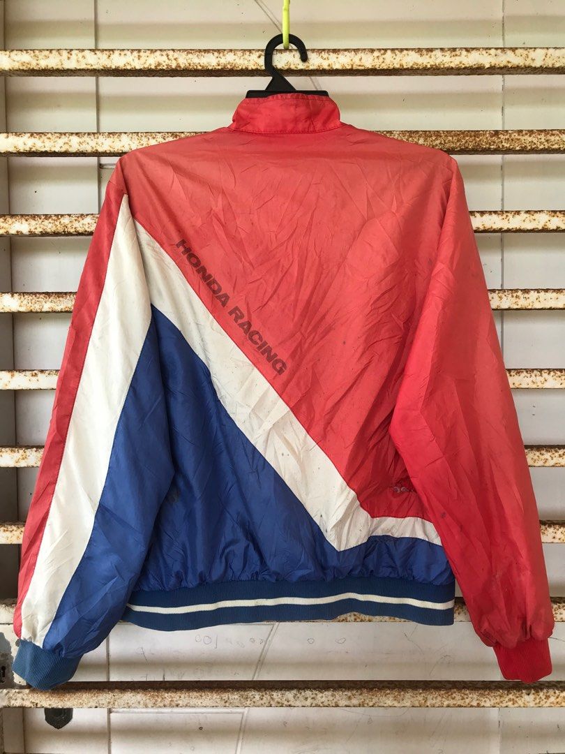 Vintage 80 s HONDA RACING HRC Color Block Windbreaker Light Jacket