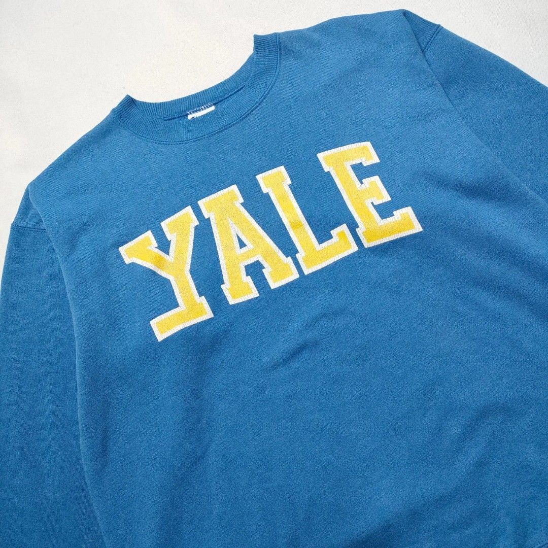 Vintage 10s+ Cotton Navy Champion Yale Sweatshirt - Medium– Domno Vintage