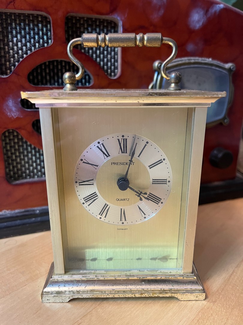 VINTAGE PRESIDENT Quartz Clock Made in Germany, Hobbies & Toys
