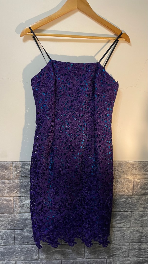 Lavish Purple Lace Corset Dress