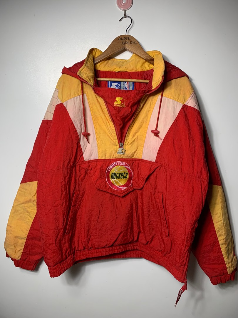 VINTAGE STARTER JACKET NBA ROCKETS Men s Fashion Coats Jackets