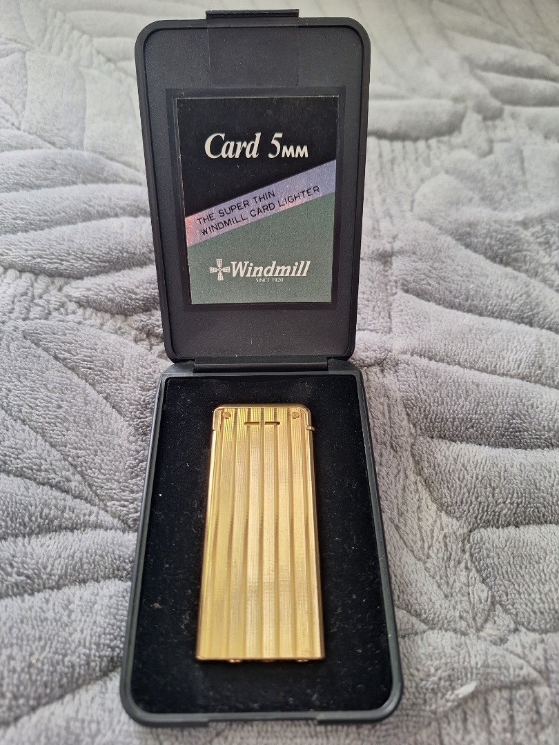 Vintage Windmill Super Thin Card Lighter (5mm), Hobbies & Toys