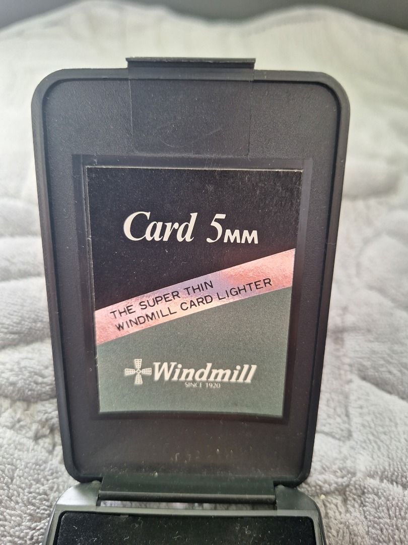 Vintage Windmill Super Thin Card Lighter (5mm), Hobbies & Toys