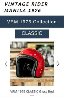 VRM 1976 Classic Gloss Red (Helmet) Large - Brand New