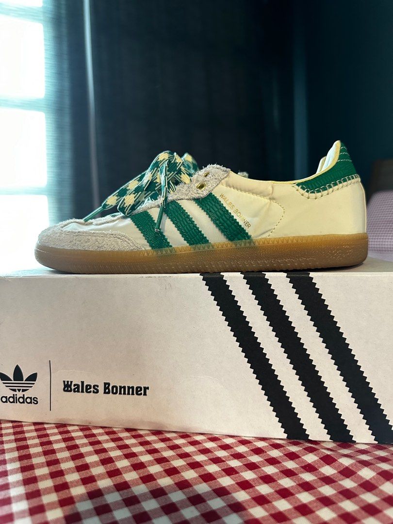 Wales Bonner X Adidas Samba - 'Cream white bold green', Men's