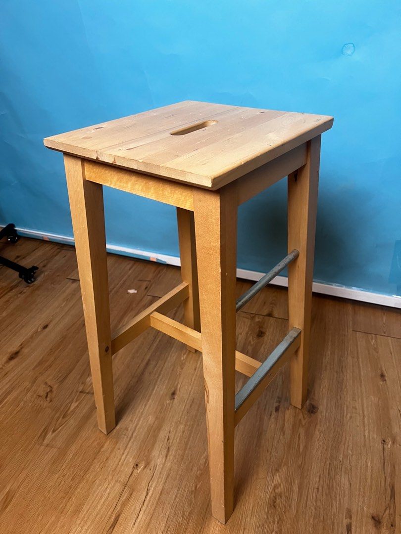 NILSOLLE Bar stool, birch - IKEA