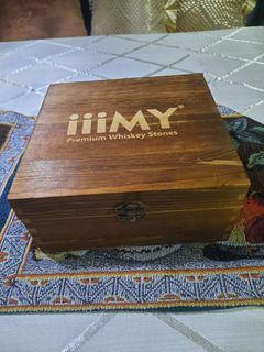 Wooden storage box iiiMY 7x7 inches imported