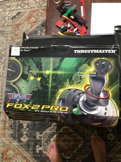 Xbox gaming console thrustmaster flight stick Pro racer hand held wheels