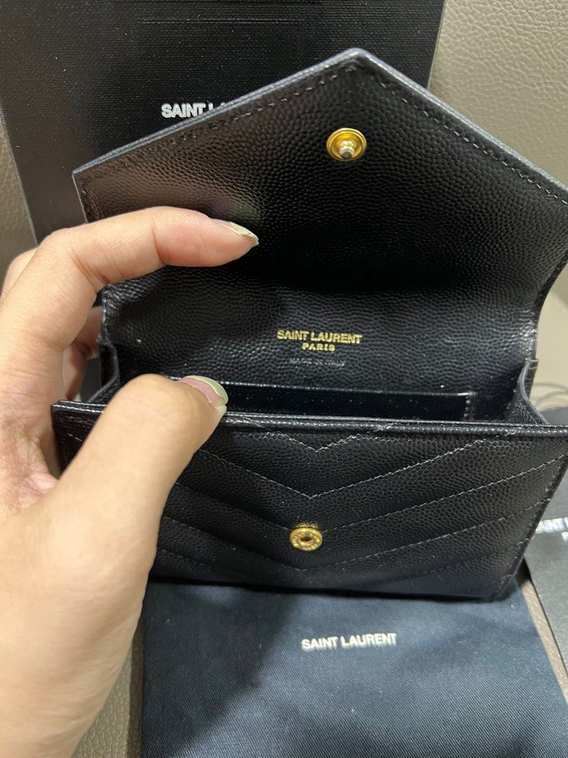 YSL compact wallet, Luxury, Bags & Wallets on Carousell